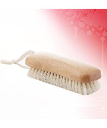 HEALIFTY Natural Beech Bristle Scrub Brush Household Laundry Brush Washing Clothes Brush Shoes Wash Brush - Buy Online on GoSupps.com