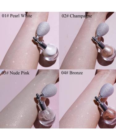 Glitter Body Spray Face Hair Highlighter - Nude Pink Shimmer High Gloss Powder Sparkle Makeup - Buy Online on GoSupps.com