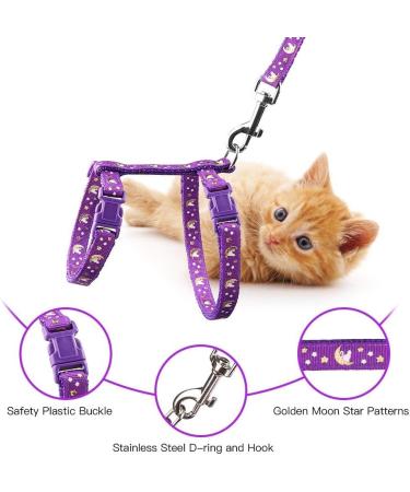 Premium Adjustable Cat Dishes & Leash Set - Outbreak-Proof Chest Strap with Safety Buckle for All Sizes - Reflective Design for Outdoor Walks - Buy Online on GoSupps.com