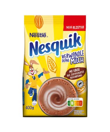 Nesquik Nestl NESQUIK Milk Mixing Powder with Vitamin Blend for Chocolate Fans 400g