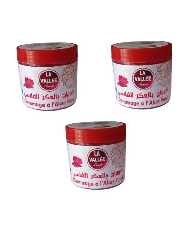 Pack of 3 Aker Fassi Gel Scrubs - Purifying and Brightening Exfoliating | Moisturizing Face and Body Care