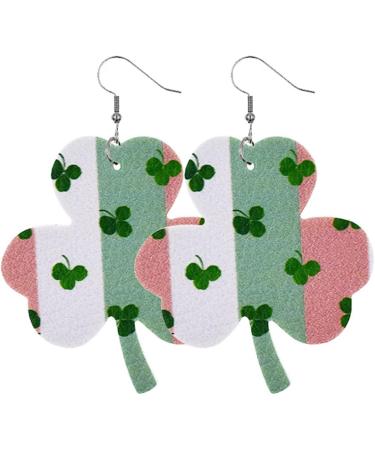 FEYLIE Earrings - 8 Pairs Irish Shamrock Dangle Earrings | Clover Pendant Hook Jewelry for St. Patrick's Day Celebration - Buy Online on GoSupps.com