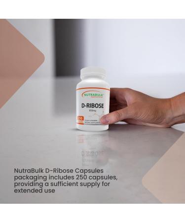 D-Ribose Capsules 4250 mg - Boost Energy Endurance & Recovery | 250 Count | Vegan Gluten-Free Sugar-Free - Buy Online on GoSupps.com