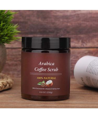 Natural Coffee Body Scrub Cream - Exfoliating & Anti-Aging | Fades Fine Lines | 250g - Buy Online on GoSupps.com