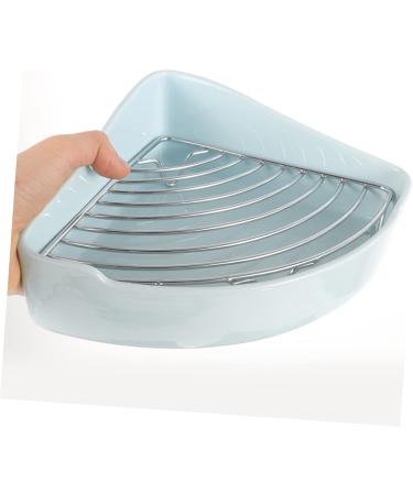BESPORTBLE Small Pet Ceramic Toilet Cat Litter Boxes Hamster Toilet Bunny Cage Toilet Bunny Pet Toilet Indoor Bunny Potty Tray Hamster Potty Rabbit Training Potty Bunny Trainer Toilet 24x18.5cm Sky-blue - Buy Online on GoSupps.com