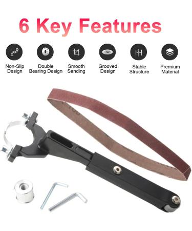 ERYUE Angle Grinder Sanding Attachment Converter Kit To Belt Sander Woodworking Sanding Attachment for 100 125 Angle Grinders Polishing Stability and Low - Buy Online on GoSupps.com