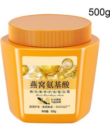  Husoiuy Amino Acid -ce Hair Care Mask - Nourishing and Nourishing Cream with Amino Acids - Deeply Effective Moisturizing and Repairing - For Damaged Hair (500ml) - Buy Online on GoSupps.com