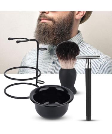 Men's Shaving Set - Stainless Steel Shaver Beard Care Kit with Holder Bowl & Brush - International Shipping - Buy Online on GoSupps.com