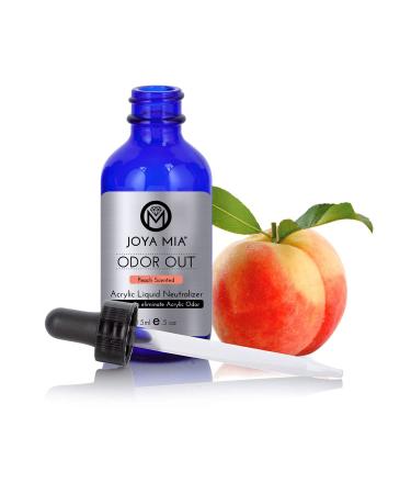 Liquid Monomer ODOR OUT Drops by Joya Mia Apple  Peach or Cherry Almond Scent Monomer Smell Removal with Dropper Odor Out Acrylic Liquid Neutralizer 0.5oz e 15ml (Peach)