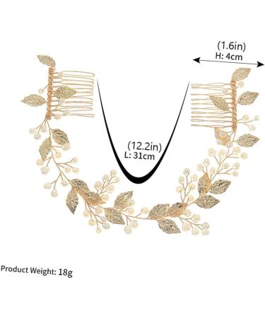 TOVINANNA 1pc Handmade Pearl Comb Hair Pin Wedding Hair Comb Bridal Headdress Bridal Comb Exquisite Hair Comb Alloy Hair Comb Wedding Hair Accessories Creative Wedding Hairpin - Buy Online on GoSupps.com