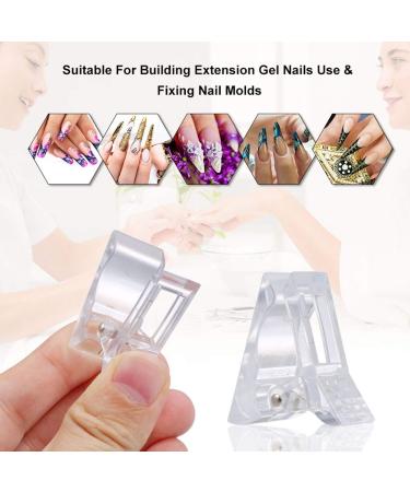 OhhGo 5Pcs Polygel Nail Tips Clips - Quick Building Finger Extension Tool for UV LED Manicure | International Shipping Available - Buy Online on GoSupps.com