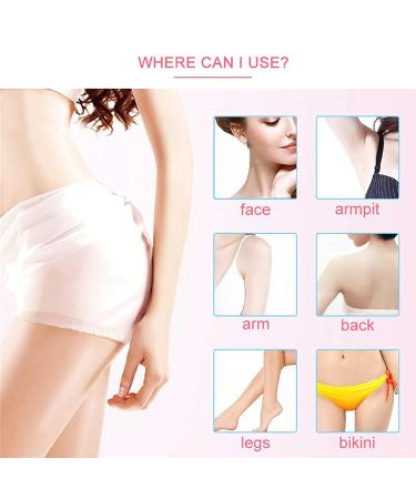 100g Pain-Free Hair Removal Wax | Gentle Waxing for Body Legs Face & Bikini Zone - Ideal for Fine Hair - Milk White - Buy Online on GoSupps.com