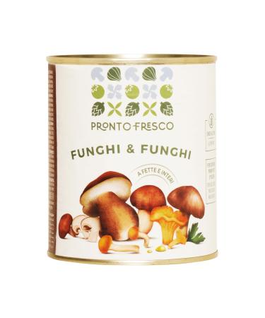 Greci Pronto Fresco - Cultivated Mushrooms - 1 x 800g - Funghi & Funghi - Premium Italian Pizza Topping