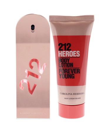 Carolina Herrera 212 Heroes Forever Young 2.7oz EDP Spray 3.4oz Body Lotion Women 2 Pc Gift Set 1 Count (Pack of 2) - Buy Online on GoSupps.com