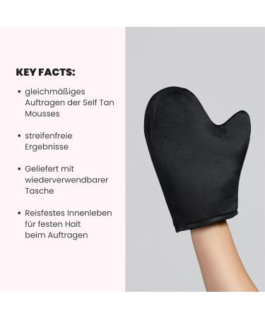 VENICEBODY Luxe Tanning Glove - Self-Tanning Glove - Tan Applicator - Tanning Mitt for Application of Self-Tanning Mousse | for the Body Washable with Bag (Luxe Tanning Mitt) - Buy Online on GoSupps.com