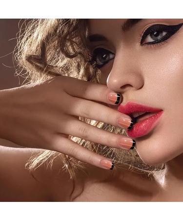  Aublinto Nails French Press on Nails Long False Nails Ballerina Acrylic Manicure Decoration Coffin Acrylic Gel Nails DIY Nail Art for Women Girls - Buy Online on GoSupps.com