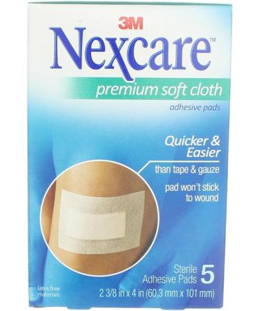 Adhesive Gauze Pad - Hypoallergenic 2-3/8 x 4 3-Ply 5 Pack | International Shipping Available - Buy Online on GoSupps.com