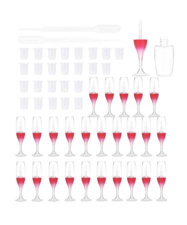25 PCS Wineglass Shaped Lip Gloss Tubes 5ML (Red) - Cute Lip Gloss Container - Buy Online on GoSupps.com