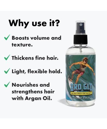 Sea Salt Spray For The Boys | Sea Salt Spray For Men | Volume & Texture Salt Spray for Hair With Argan Oil | Natural Sea Salt Spray for Fine Curly & Normal Hair | Hair Sea Salt Spray 8oz - Buy Online on GoSupps.com