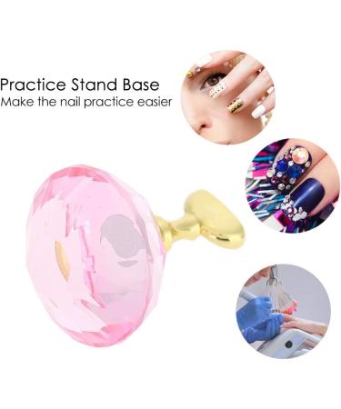LANTRO JS Nail Holder for Perfect Nail Art - Crystal Base Holder False Nail Tip Practice Stand - Buy Online on GoSupps.com
