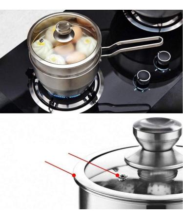Stainless Steel Milk Pot Thickening Household Non-Stick Food Pot Pot Nonstick Metal Utensil Saucepan with Lid Frying Pan Frying Pan - Buy Online on GoSupps.com