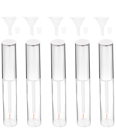 BIUDECO 15 Pcs Empty Mascara Tube and Wand Lip Oil Travel Refillable Spray Bottle Seed Oil Oils Transparent