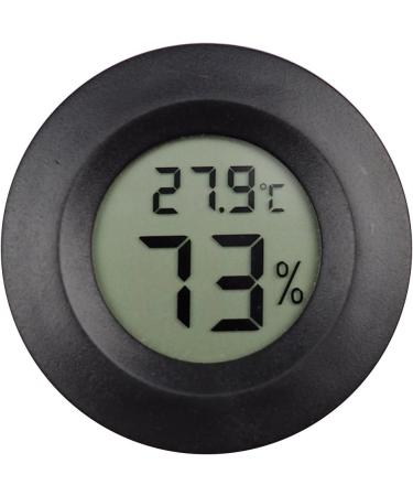 OMEM 2 Pack Digital Reptile Thermometer Switchable Celsius Fahrenheit Lizard Spider Tortoise Terrarium Tank Hygrometer (Black) - Buy Online on GoSupps.com