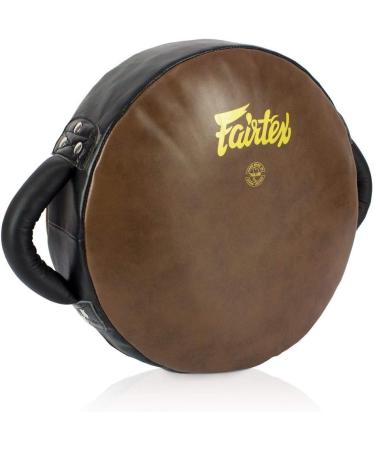 Fairtex LKP2 Donut Round Leg Kicking Pads - Brown | Heavy Punching Training for Boxing, Kickboxing, MMA - Buy Online on GoSupps.com