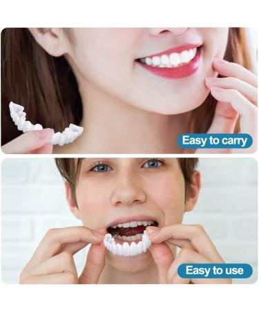 Buy 2 Couples False Teeth Veneers Provisional Dental Prosthesis - Fake Teeth Set with Mini Tweezers & Tooth Bleaching for Men & Women - International Shipping Available - Buy Online on GoSupps.com