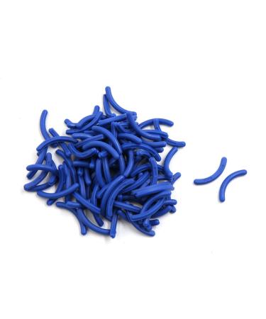 uxcell 100 Pcs Blue Soft Rubber Cosmetic Makeup Eyelash Curler Refill Pads for Ladies
