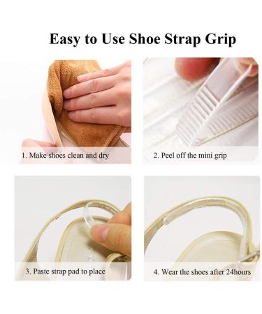 Clear Silicone Heel Grips - 10 Sheets (40 Pcs) Anti-Slip Inserts for Women's Shoes - Buy Online on GoSupps.com