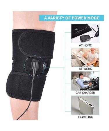 Heated Knee Brace for Pain Relief | Rechargeable Adjustable Temperature Massager & Warm Wrap - Buy Online on GoSupps.com