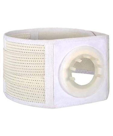 Samnuerly strong comfortable stoma hernia belt breathable belly bandage clip abdominal tape hernia-support belt hernia belt (size: l)