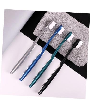 Shop Tovinanna 4-Piece Soft Toothbrush Set | Portable Oral Hygiene & Shoe Cleaning Tools - Ideal for Dental Care at Home - Buy Online on GoSupps.com