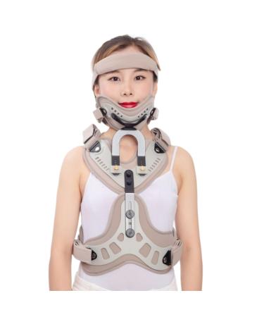 Sfklyu adjustable head and neck breast chest basket neck chest basket correction orthosis upper back support to support the keybone in post-trauma and surgical fractures