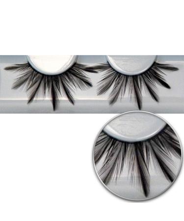 Feather eyelashes No. 152 black with feather effect