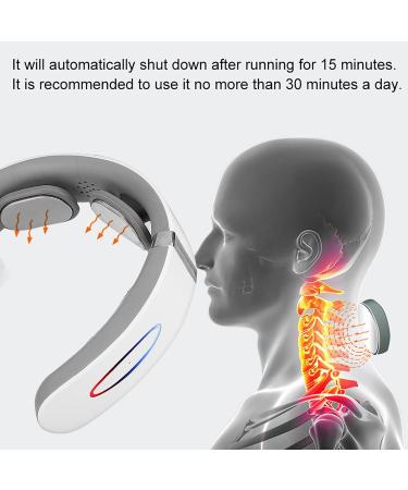 Wireless Neck Massage Device with Heat | Relieve Neck Pain & Relaxation | 6 Modes 9 Corridors Intelligent Electrical Pulse Massager - Buy Online on GoSupps.com