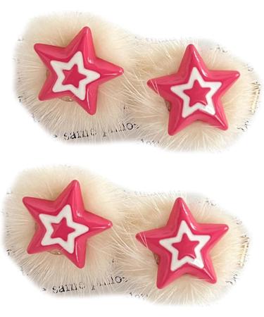 Braids Hair Clip For Hot Girls Plush Star Hair Barrettes Plush Ponytail Bangs Hair Barrettes For Teens Girls Hair Clip - Buy Online on GoSupps.com