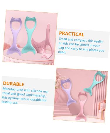 FOMIYES 4pcs Mascara Brush Mascara Applicator Silicone Eyeliner Aid Eye Makeup Tool Template Multifunction 1 count (Pack of 1) Violetx4pcs - Buy Online on GoSupps.com