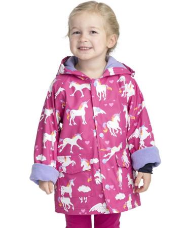 Hatley Girls' Rainbow Unicorns Printed Raincoat - Size 2 Years - Buy Online on GoSupps.com