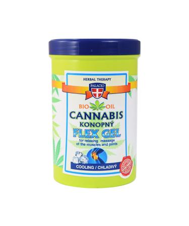 Palacio cooling massage gel with 5% organic hemp oil without mineral oil silicones parabens paraffin - 380 ml!