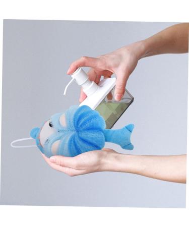 Housoutil 4 Pcs Children's Bath Ball - Soft Animal Mesh Sponge Pouf for Newborns | Portable Bath Supplies - Buy Online on GoSupps.com