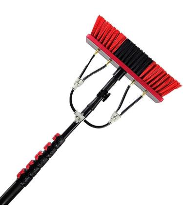 Water Fed Window Cleaning Pole Water Fed Cleaning System 3-In-1 Aluminum Outdoor Window Cleaner Hose Cleaning Tool (Size : 6m)