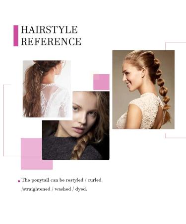 SEGO 18 Clip-In Ponytail Hairpiece & Braid Extensions - Real Remy Hair Medium Brown 90g - Buy Online on GoSupps.com