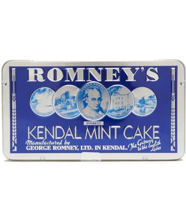 ROMNEY'S OF KENDAL Kendal Mint Cake WHITE 1x 170g / 2.99oz in Special Everest Tin x1 - Buy Online on GoSupps.com