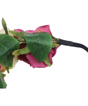Demarkt Purple Flower Wreath Headband | Stylish Flower Crown Headdress for Women | International Shipping Available - Buy Online on GoSupps.com