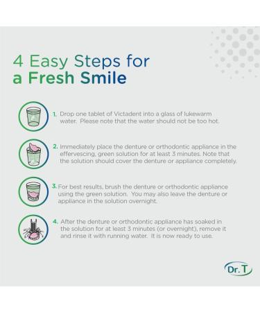 Victadent Denture Cleanser Tablets - Retainer & Mouth Guard Cleaner (48 Count) | Best International Shipping - Buy Online on GoSupps.com