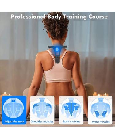 Posture Corrector Neck Posture Corrector with Smart Vibration Reminder Neck Hump Corrector Help Maintain Correct Sitting and Standing Posture Posture Corrector Intelligent(Unisex) Black - Buy Online on GoSupps.com