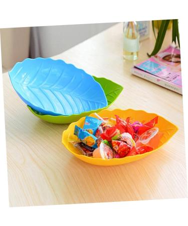 ABOOFAN 10pcs Fruit Plate Candy Snack Dish Kitchen Accessories Candy Plate Leaves - Buy Online on GoSupps.com