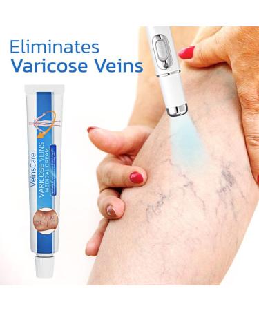 Veinhealth Blue Light Therapy Set for Varicose Veins - Effective Treatment Cream for Legs - Buy Online on GoSupps.com